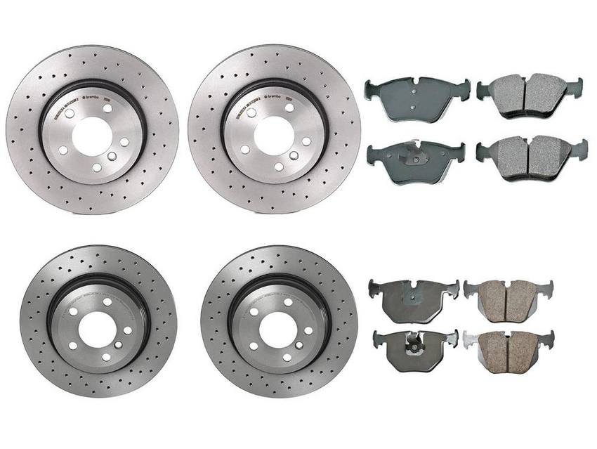 BMW Disc Brake Pad and Rotor Kit – Front and Rear (325mm/320mm